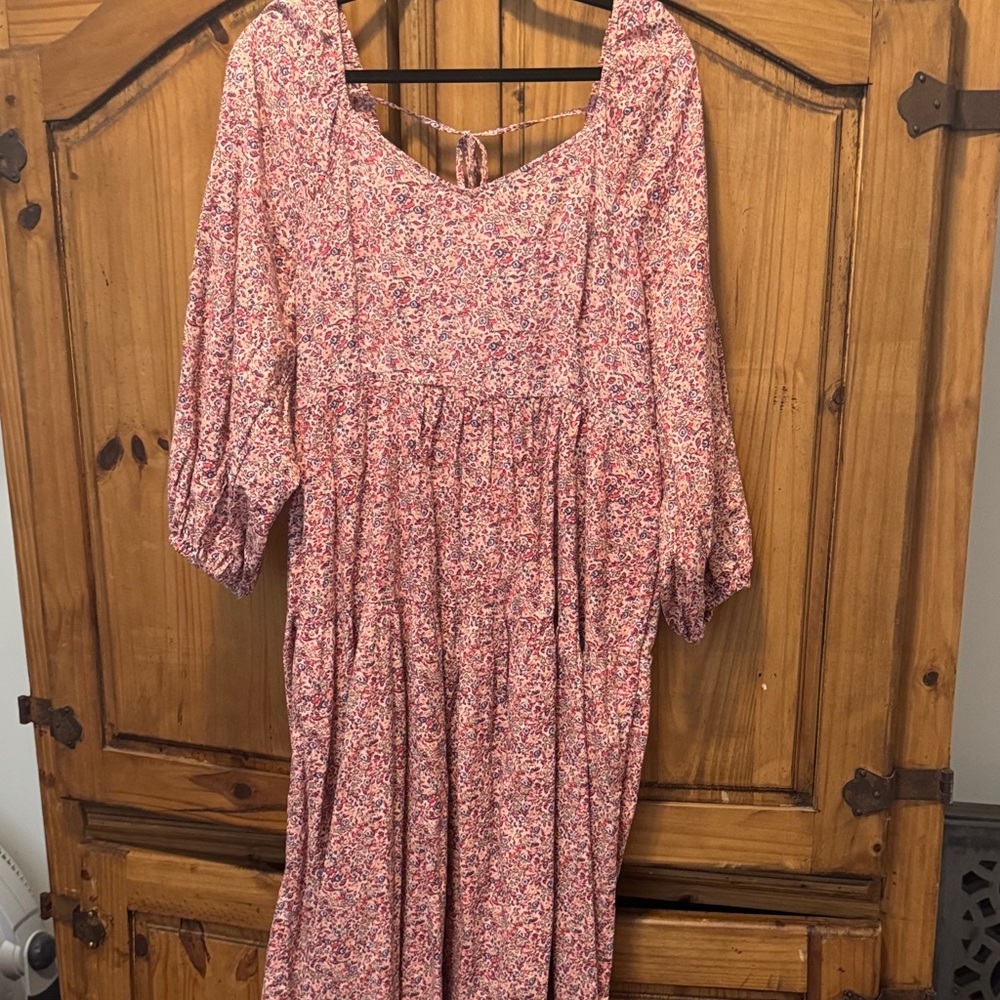 Threshold Pink Floral Long Sleeve Dress
